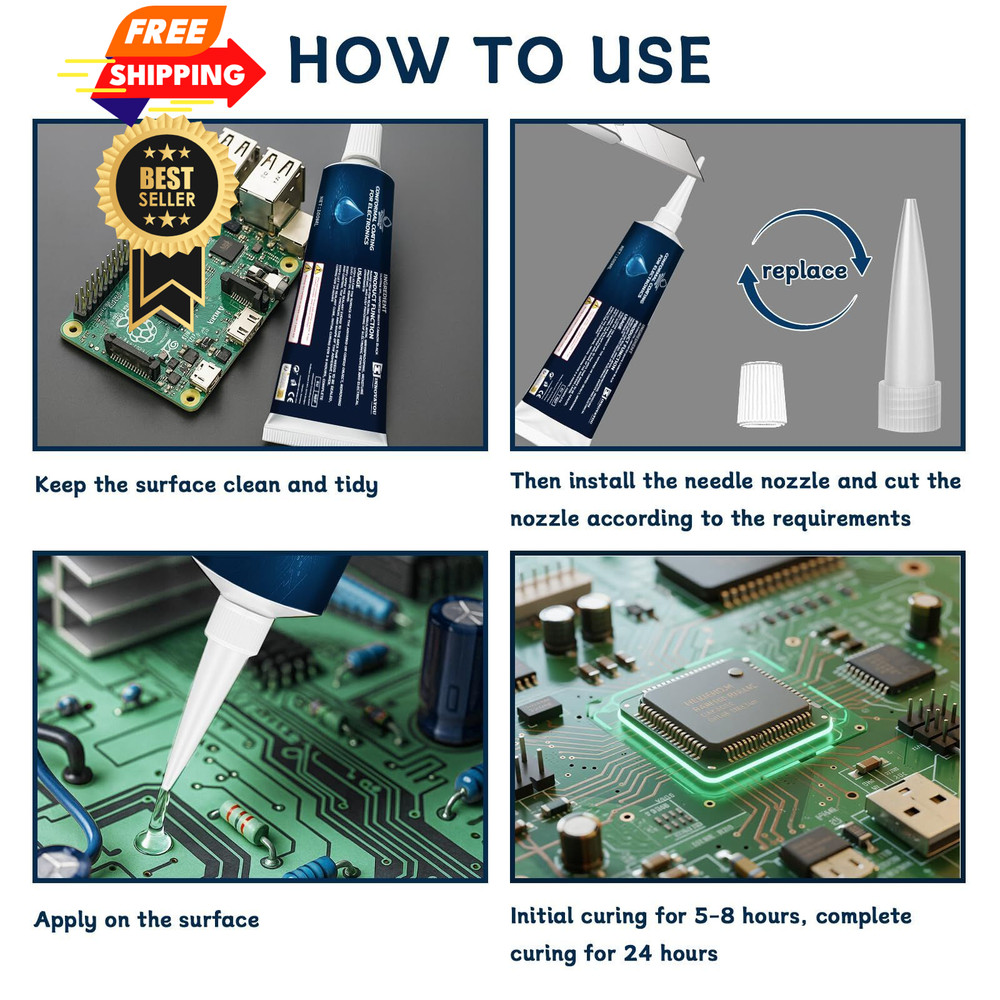 INNOVAYOU 3.38 fl oz Clear Conformal Coating for Electronics 100ml,