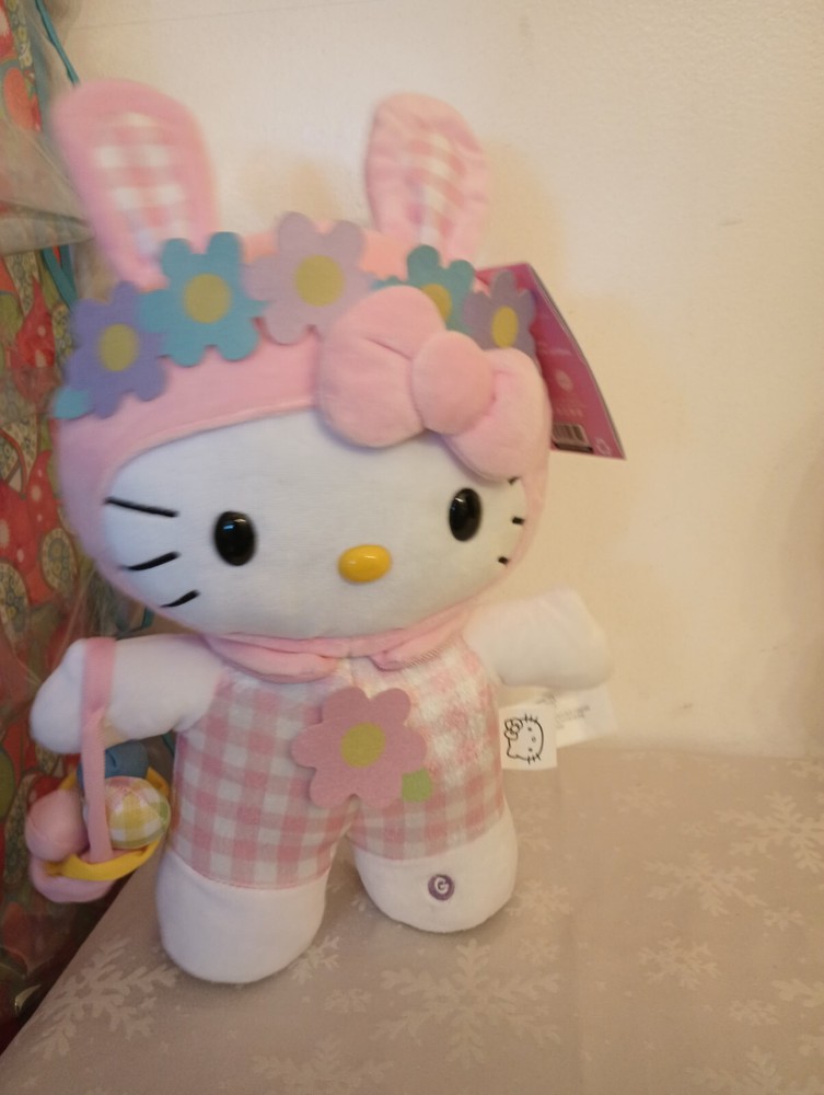 Hello Kitty Easter Animated Musical Side Stepper Greeter Set Of 2