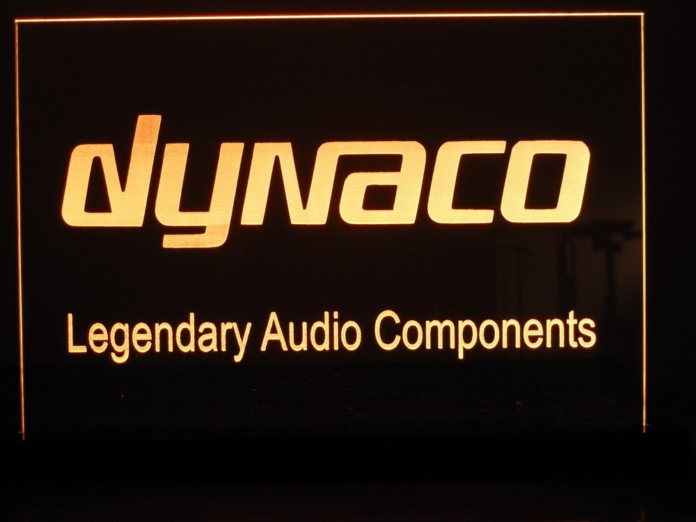 DYNACO ETCHED ACRYLIC LED SIGN