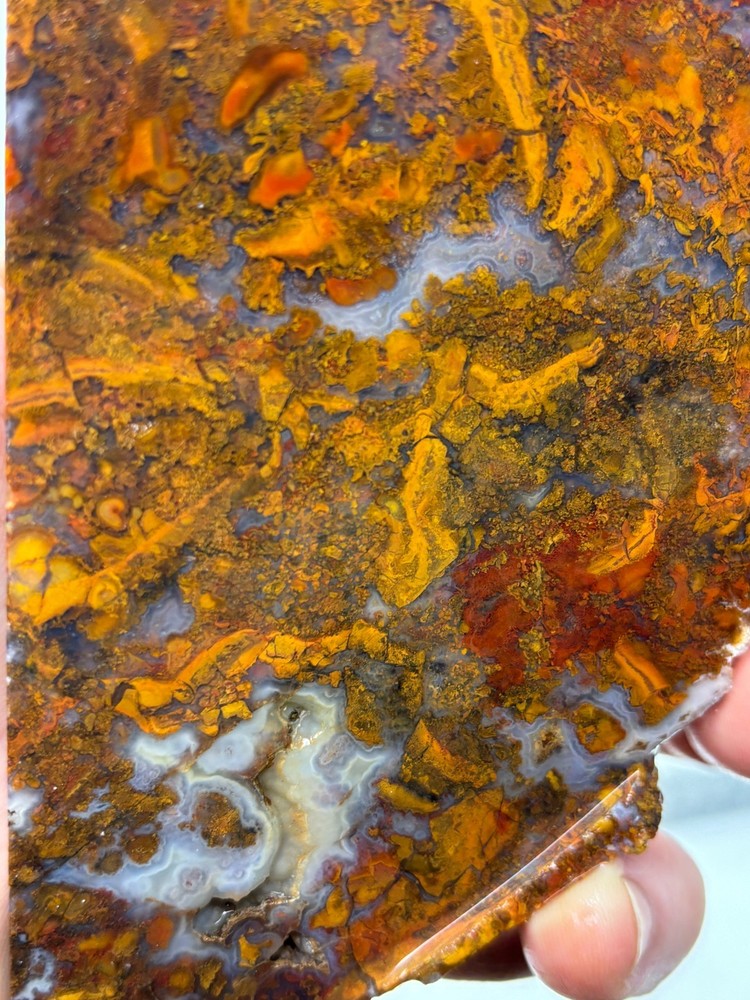 Thin Mexican Cathedral Agate Slab Cabbing Lapidary Combo Ship Avail