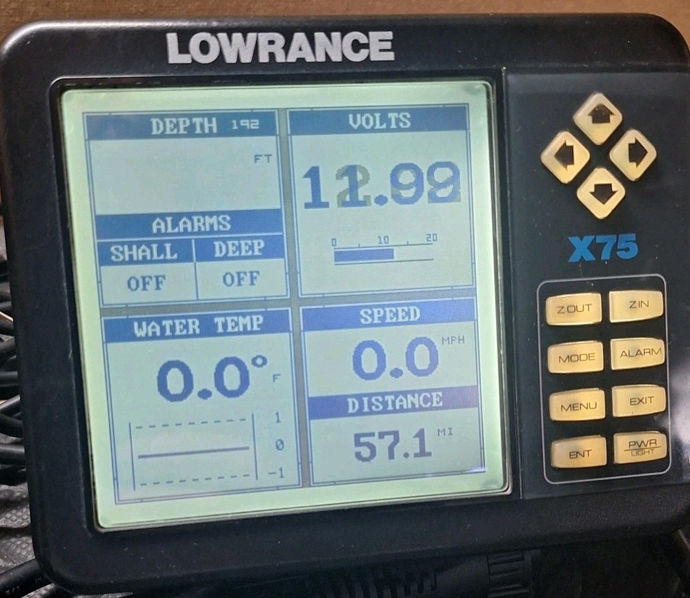 Lowrance X75 Fish Finder Head Unit