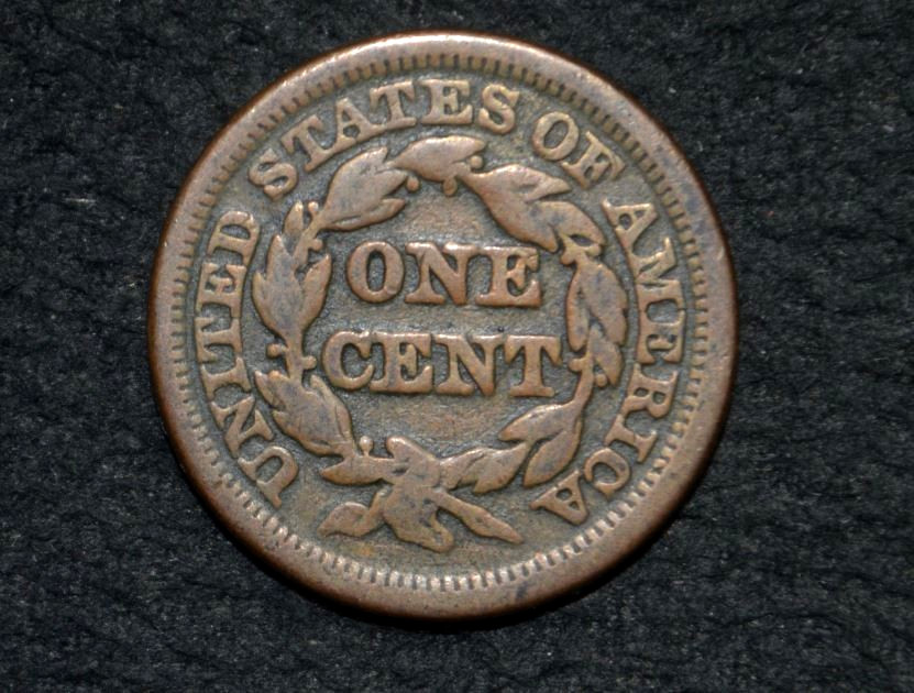 1848 LARGE CENT * CHOICE FINE * NICE BROWN