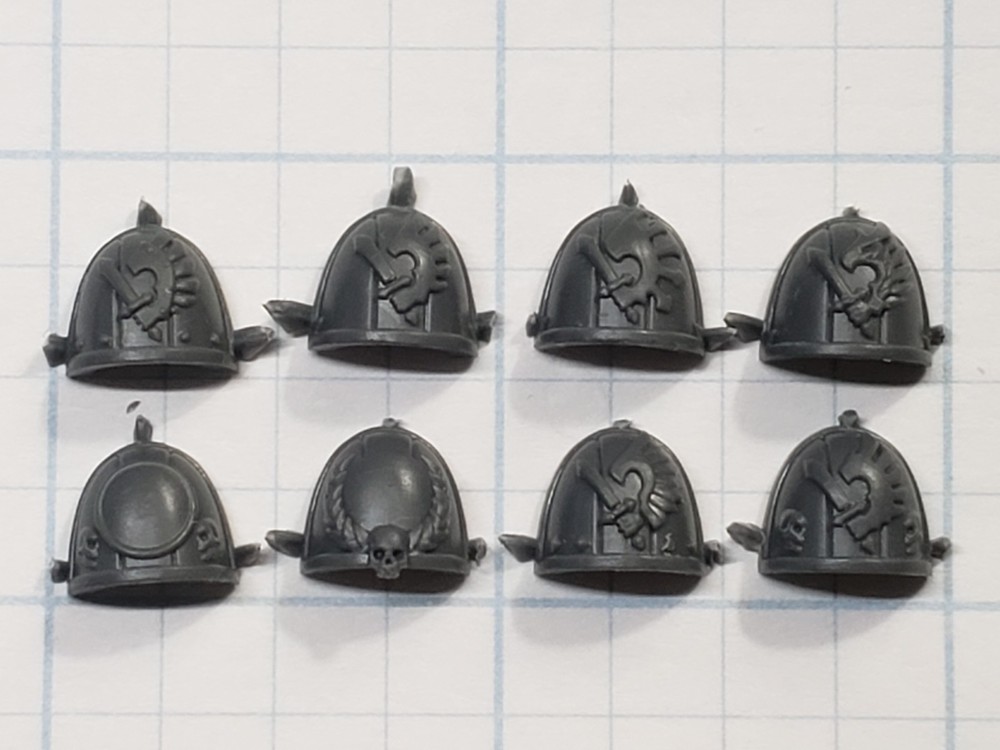 Warhammer 40k Dark Angels Bits Ravenwing Command Squad Veteran Shoulder Pads #71