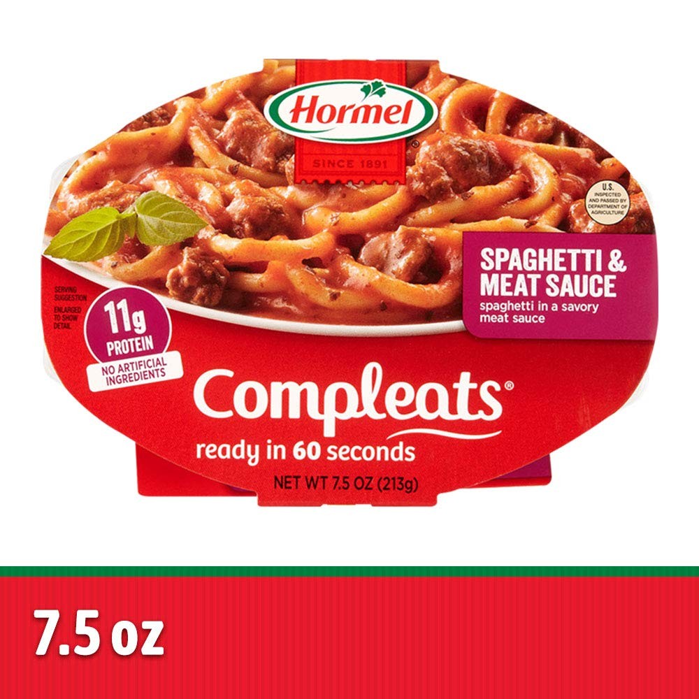 Spaghetti & Meat Sauce Microwave Tray, 7.5 oz. (7 Pack)