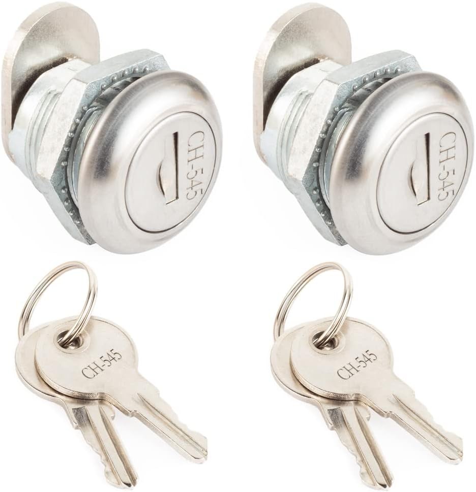 Tool Box Lock, 2 Pack Truck Lock Replacement, Locks Silver