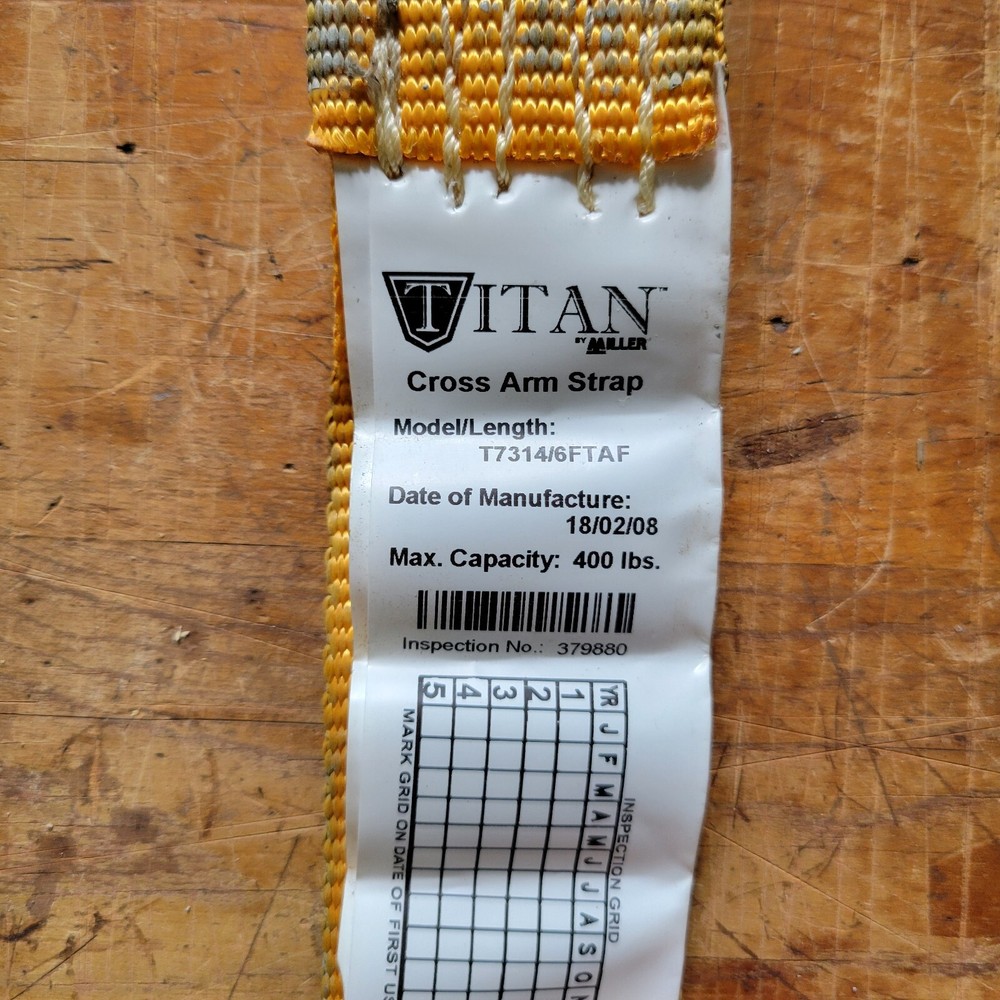 Nylon Cross Arm Strap Set - 6 pieces
