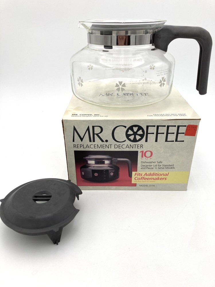 Mr. Coffee 10- Cup Replacement Pot Decanter   Mod. D7A & other models, see list