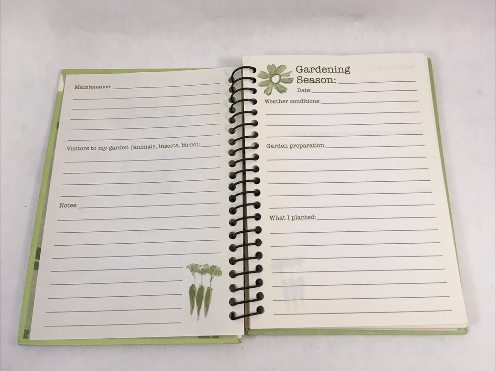 Garden Journal Coil Bound 50 Page Gardening Tracker Notebook Studio 18