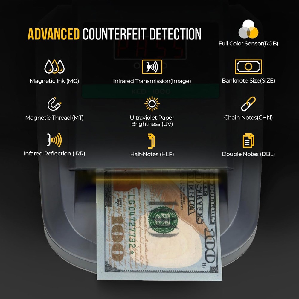KCD-1000 Bill Checker with Infrared Detection