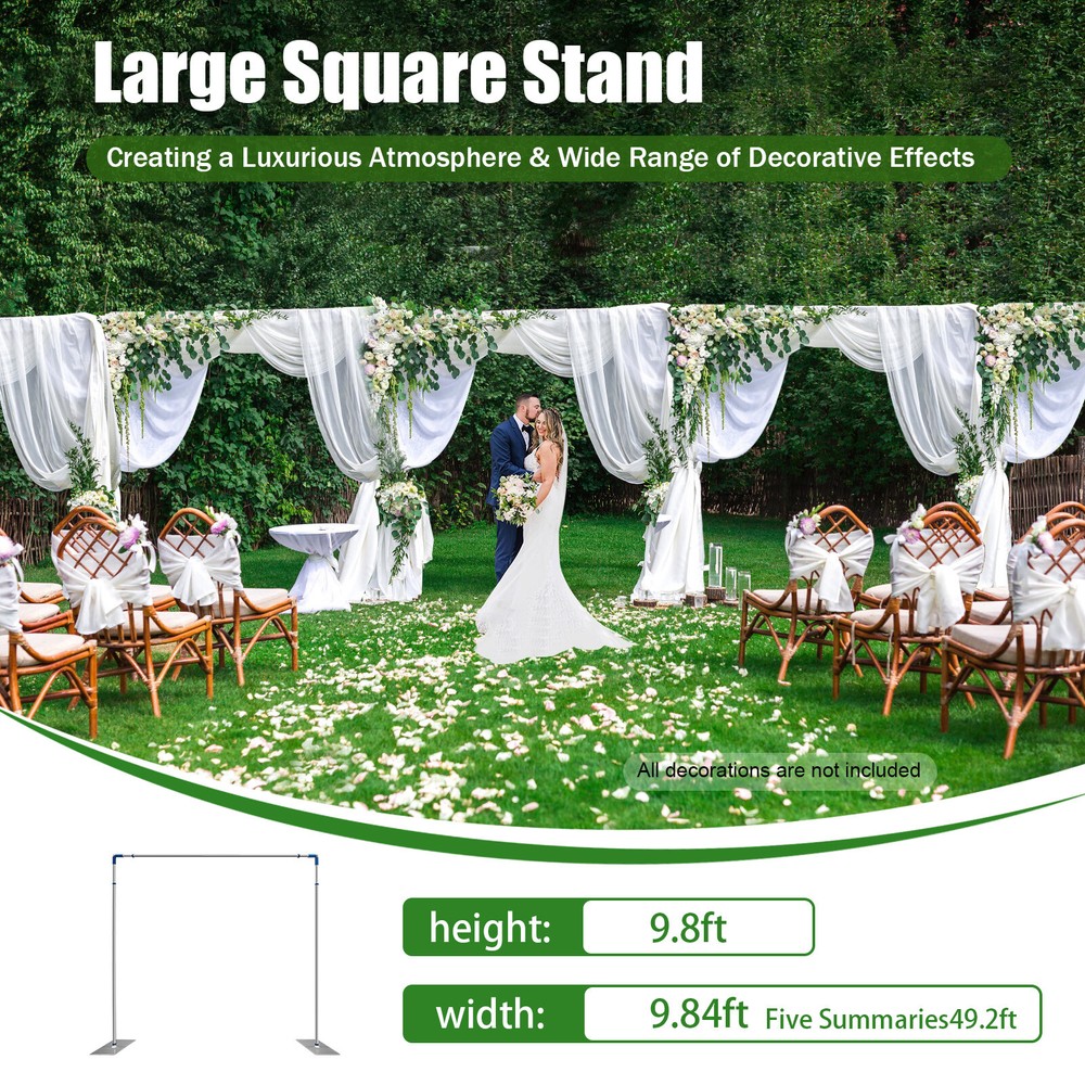 10'x50' Backdrop Stand Pipe Kit,Background Support System Curtain Frame HOT NEW