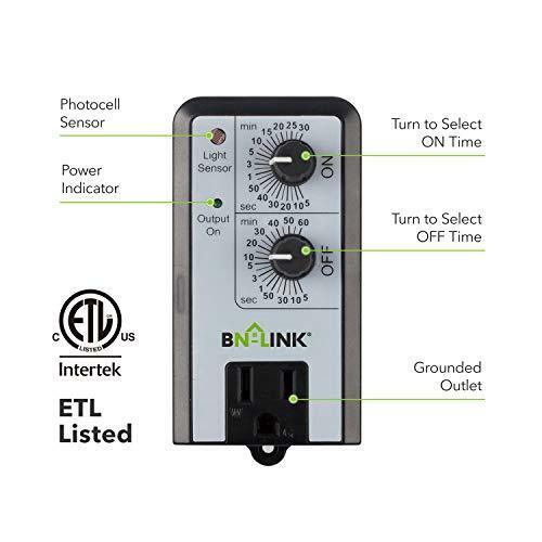 BN-LINK Short Period Repeat Cycle Intermittent Timer, Interval Timer - Day,