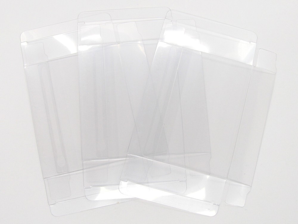 1x CLEAR PLASTIC PROTECTIVE BOX SLEEVE FOR ATARI 2600 GAME CARTRIDGES (SIZE B)