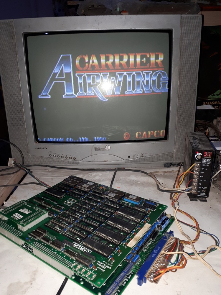 Carrier Air Wing ORJINAL  CPS 1  - JAMMA PCB - WORKING