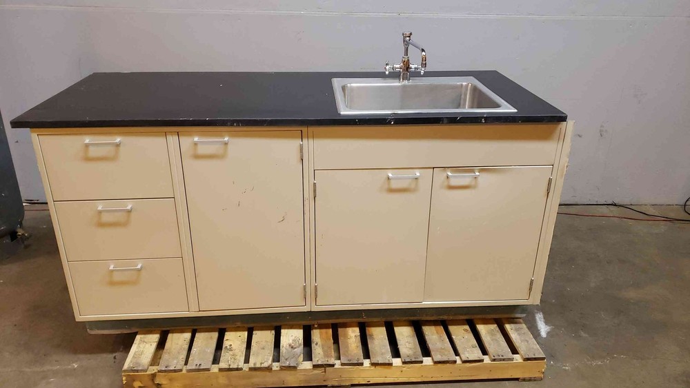 Fisher Hamilton 6'1" Sink Bundle Casework Stainless Basin & Faucet (SKU: