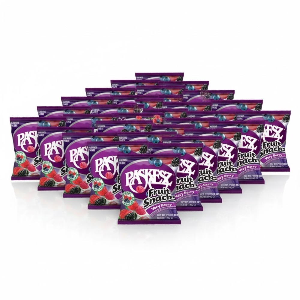 Paskesz Fruit Snacks Variety Pack, Kosher Certified, 44 Count