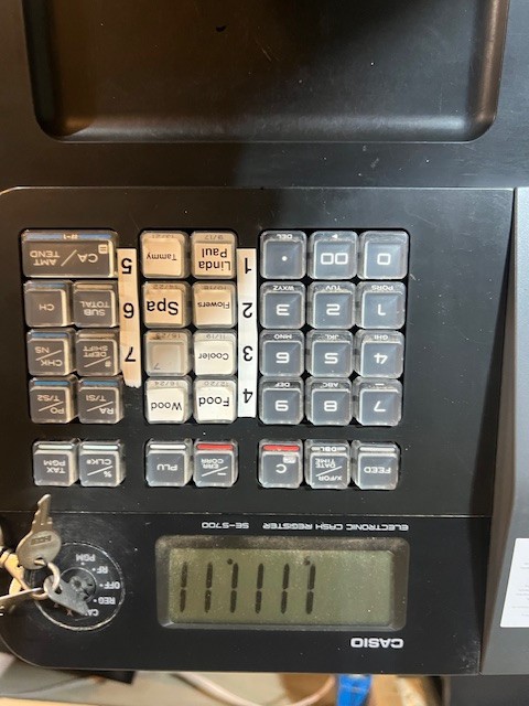 Casio SE-S700 Electronic Cash Register - Black
