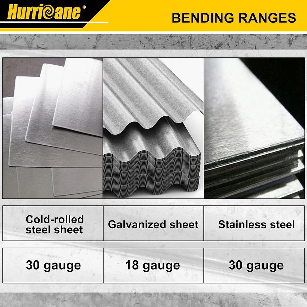 12 Inch Folding Tool, Sheet Metal Bending Tools for HVAC, Duct Bender Hand Tool,