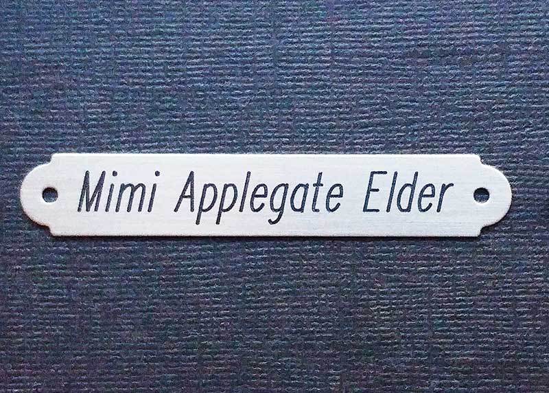 SADDLE PLATE 2 1/2" x 3/8" Custom Engraved Solid Nickel Silver Bridle or Brow