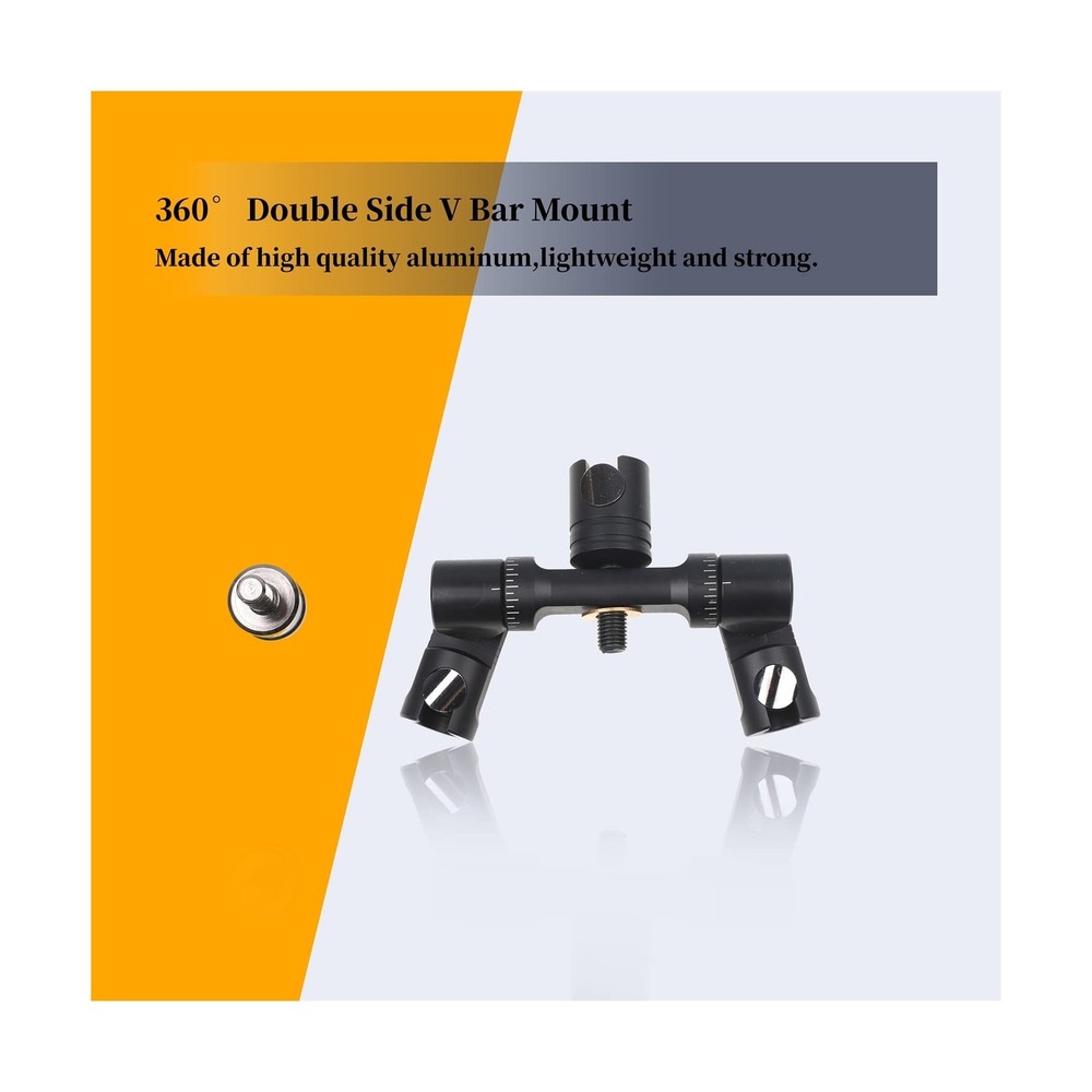 Archery Bow Stabilizer Double Side Adjustable V-Bar Mount Quick Disconnect fo...