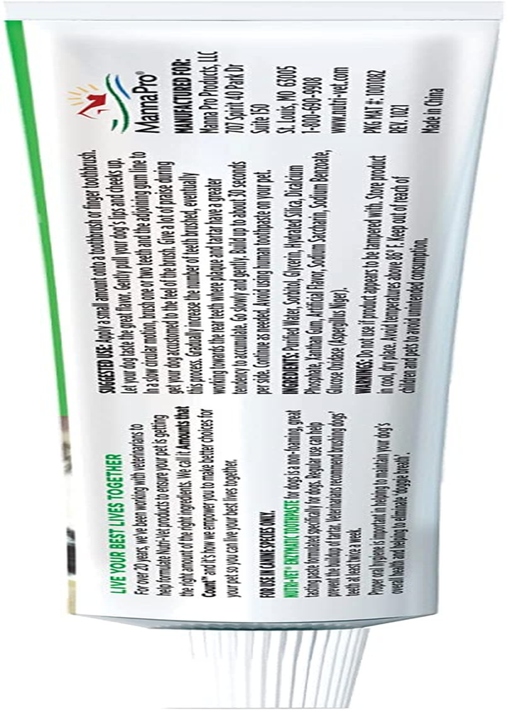 Enzymatic Chicken Flavored Canine Toothpaste