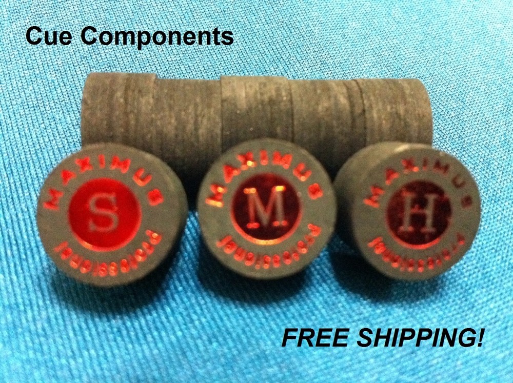 Maximus Professional 10 Layer Pool Cue Tips Per 1 Cue Components GREAT TIPS!