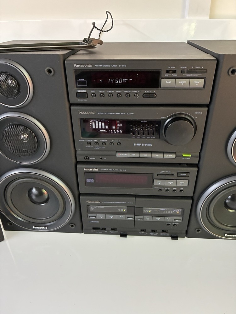 Vtg Panasonic SC-CH9 Stereo Integrated Amplifier & CD/Cassette System Tested