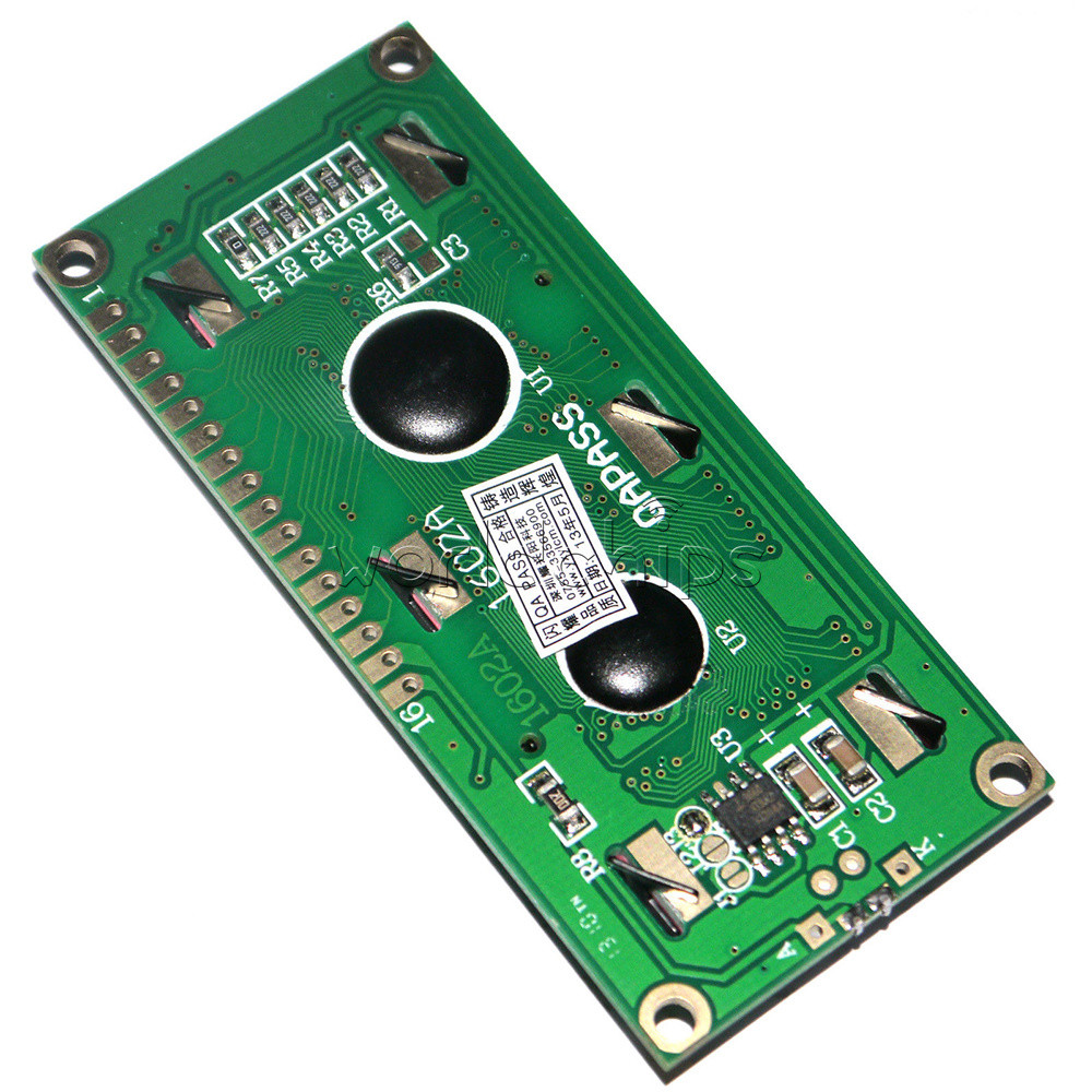 3.3V Blue Backlight LCD1602 Lines White Character LCD 1602A For Raspberry Pi