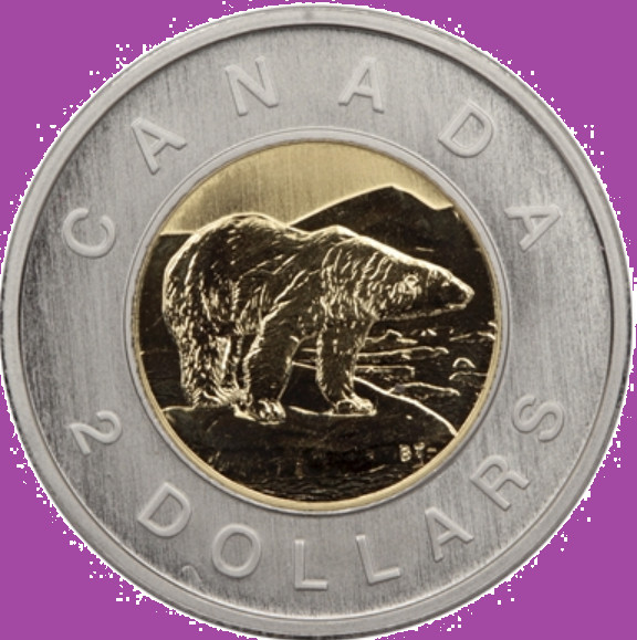 2004 Canada SPECIMEN Two Dollar Toonie Coin Mint UNC
