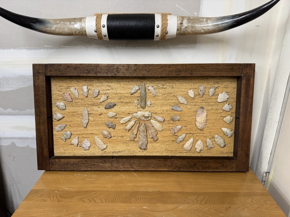 Vintage Arrowhead Artwork Piece