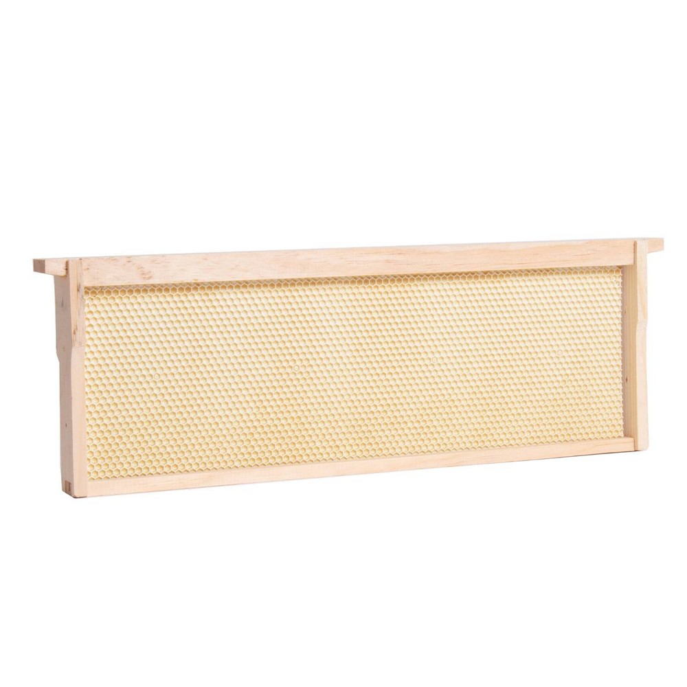 Beekeeping Beehive Frame, Waxed Plastic Foundation, Medium Assembled Amish Made