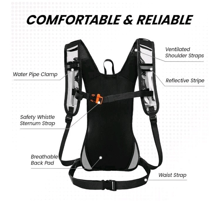 Nepest Hydration Pack Backpack for Women & Men, With 2L Bladder Pack For Cycling