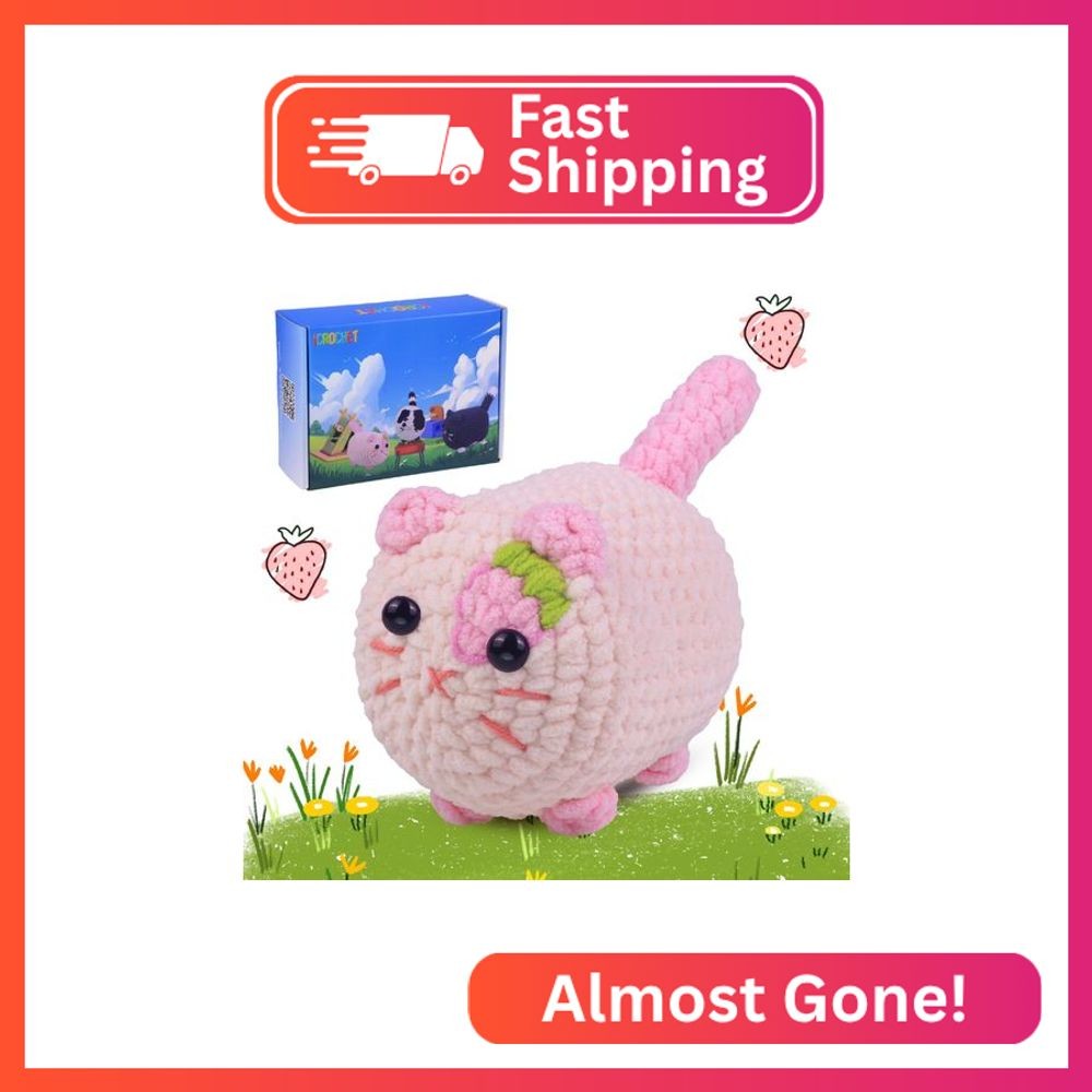 Crochet Kit for Beginners, Crochet Kit with Step-by-Step Video Tutorials, Beginn