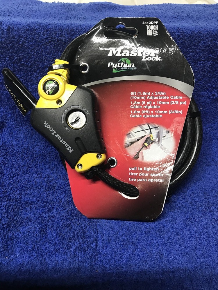 Master Lock 8413DPF 6' Python™ Adjustable Locking Cable