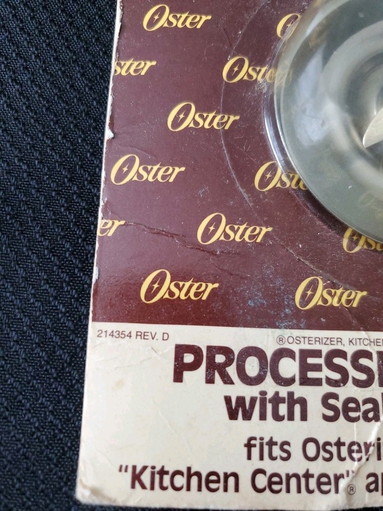 Osterizer & Kitchen Center Replacement Processing Unit With Sealing Ring 939-59