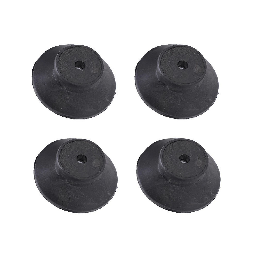 Stable 4pcs Black Rubber Foot Pads for Air Compressor Replacement