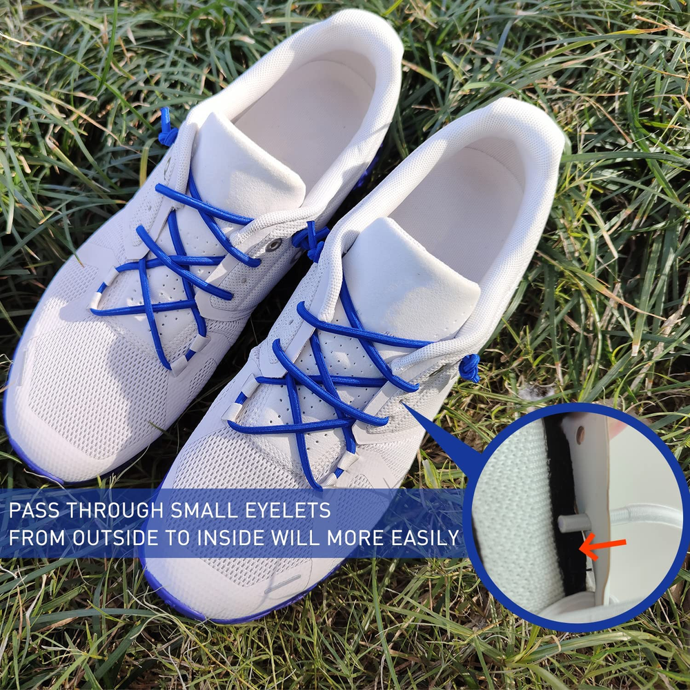 3 Pairs Elastic Shoe Laces Replacement Laces for on CloudStretch round