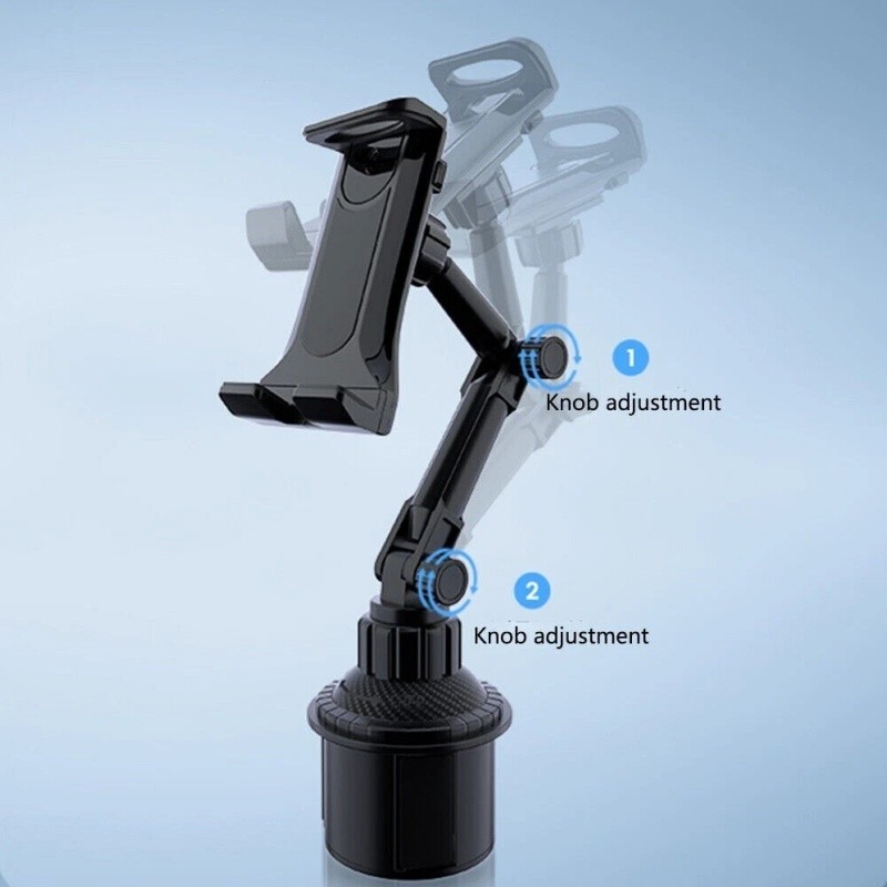 Universal Car Mount Adjustable Cup Holder Stand Cradle For Smartphone Tablet US