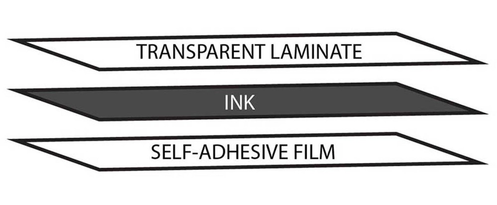 French Azerty white transparent letters