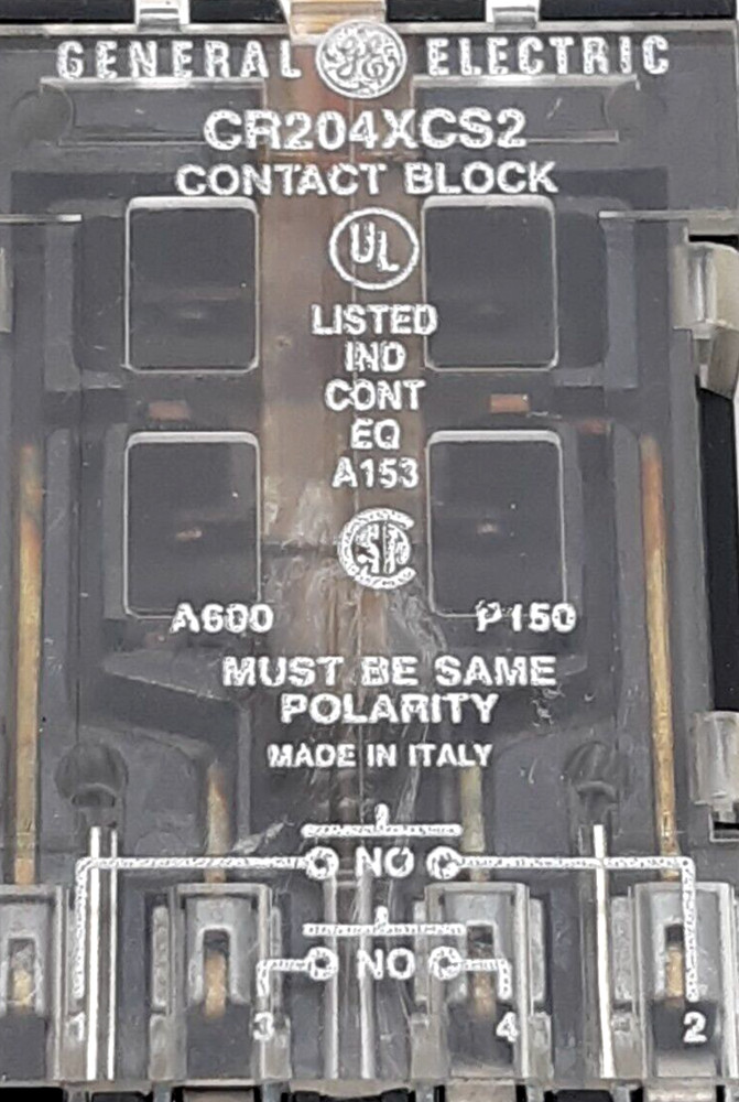 GE CR204XCS2 Contact Block