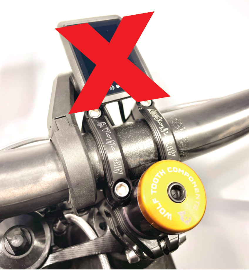 CARBONFIBER BOSCH KIOX STEALTH DISPLAY HANDLEBAR MOUNT (Right or Left)