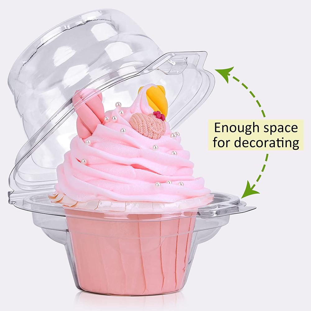 Individual Cupcake Boxes, 50 Pack Regular Single Cupcake Holders