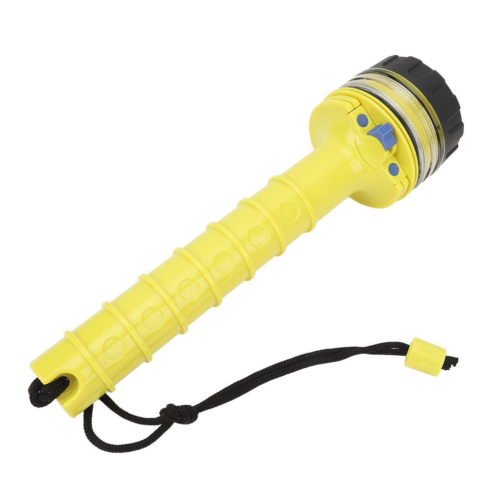 Dive Flashlight Anti Slip Waterproof LED Submersible Flashlight for Underwater