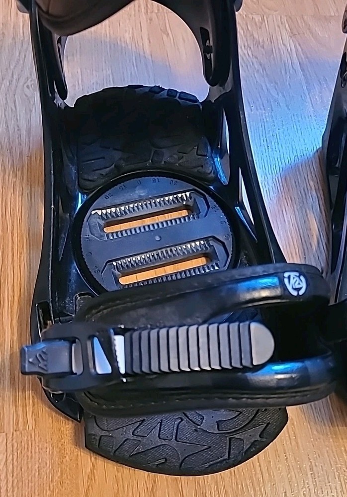 K2 Sonic Black Snowboard Bindings Size Large Good Condition