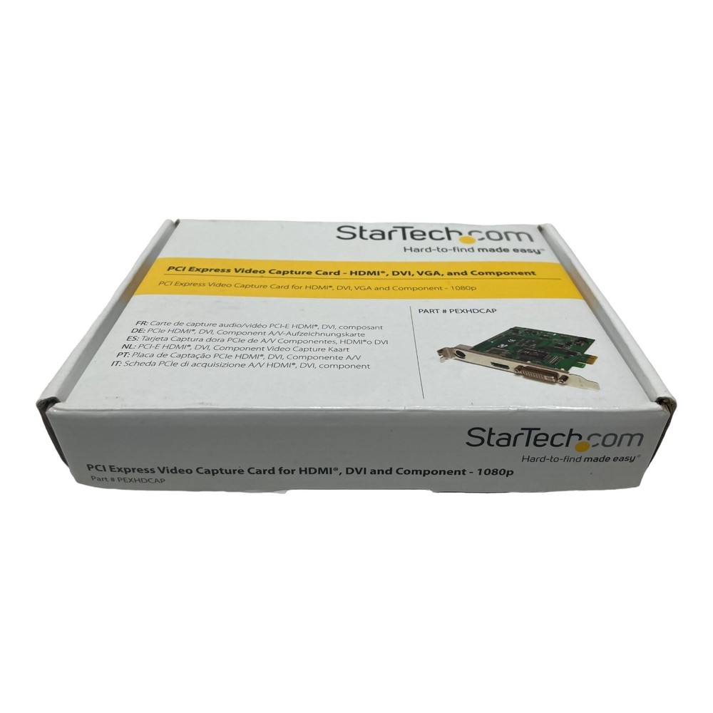 StarTech PEXHDCA Express Video Capture Card - HDMI,DVI,VGA & Component 1080P