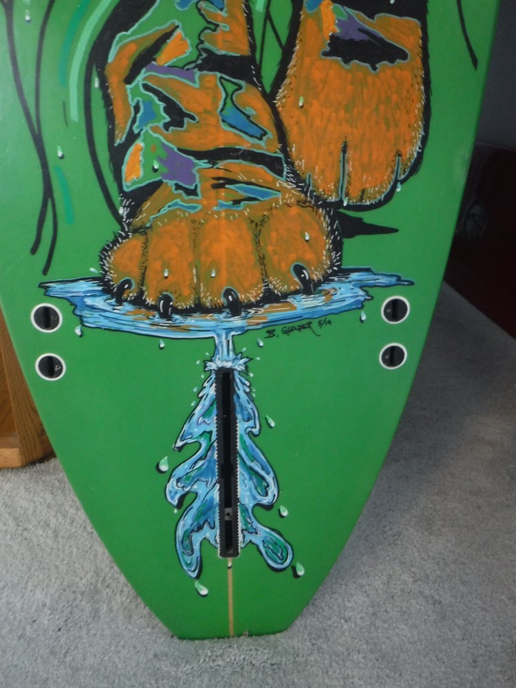 CUSTOM ART 9'0" LONGBOARD SURFBOARD preowned