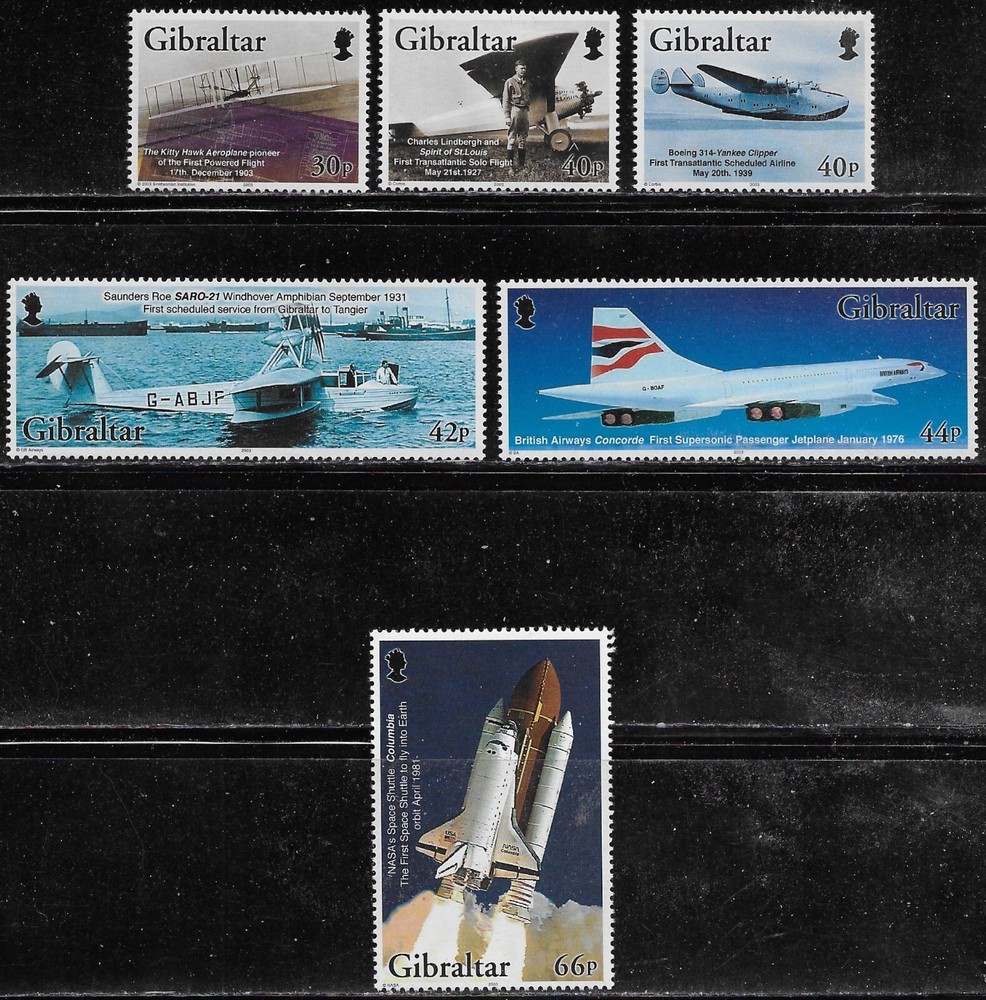 Gibraltar Scott #'s 932 - 937 MNH