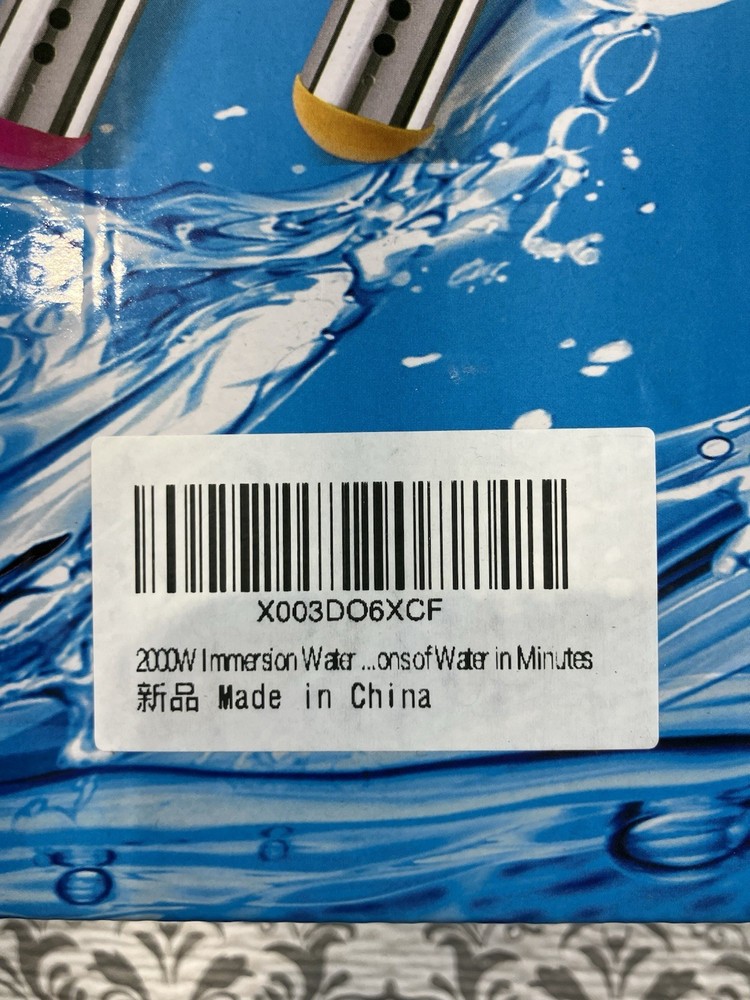 2000W Immersion Water Heater Portable Bucket Heater with Digital LCD Thermome...