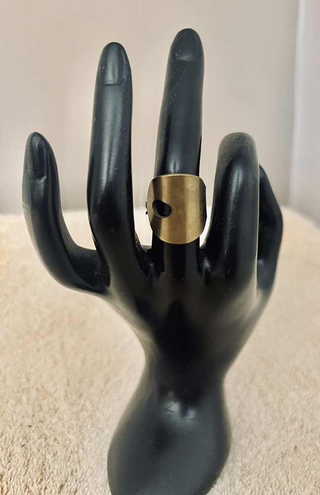 Handmade Lucky Bottons Gold Tone KEY Ring - SIZES available listed
