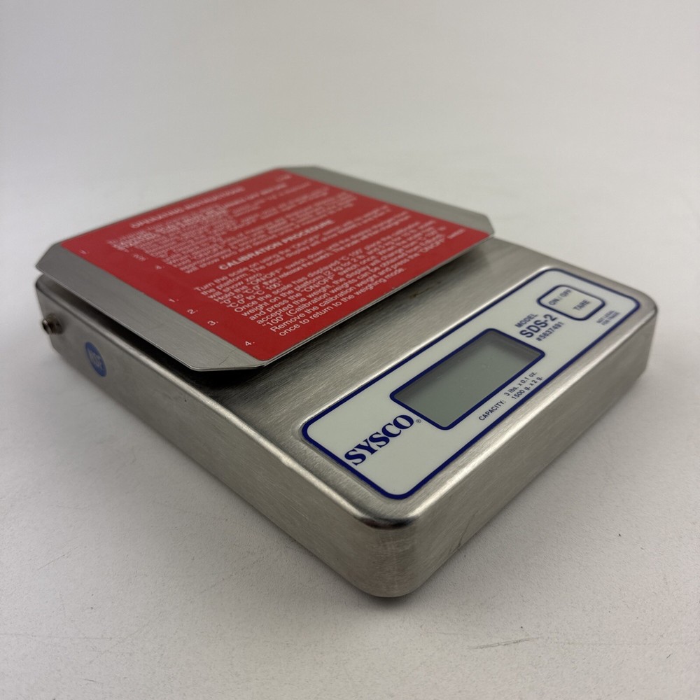 SYSCO Stainless Scale SDS-2 Model 5637491 3 lb Scale WORKING
