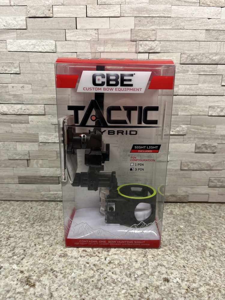CBE Tactic Hybrid 3-Pin Bow Sight - CBE-TCH-3-19 (Open Box)